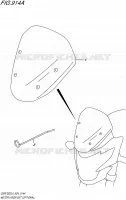 METER VISOR SET (OPTIONAL) voor Suzuki GSR 750 2014