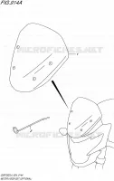 METER VISOR SET (OPTIONAL) voor Suzuki GSR 750 2014
