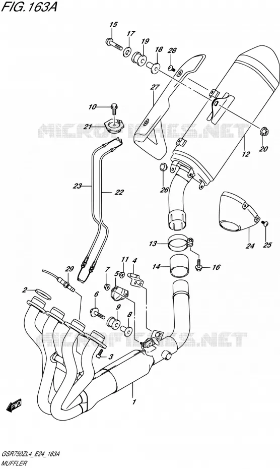 GELUIDDEMPER Suzuki MOTO 750 GSR 2014  GSR750Z L4 (E24)