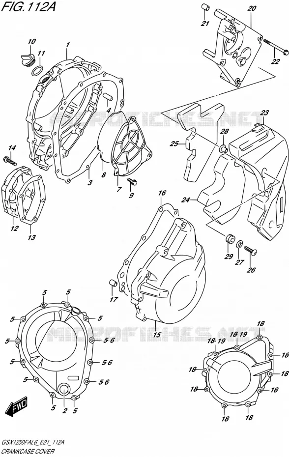 CASING Suzuki MOTO 1250 GSX-F 2016  GSX1250FA L6 (E21)