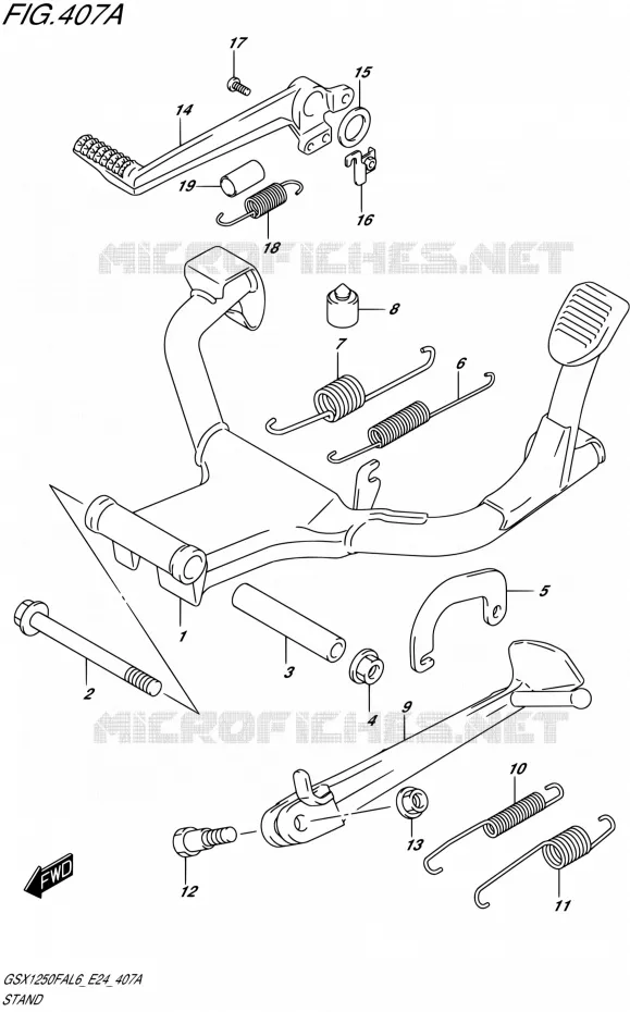 STAND Suzuki MOTO 1250 GSX-F 2016  GSX1250FA L6 (E24)