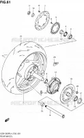 ACHTERWIEL voor Suzuki HAYABUSA 1300 2014