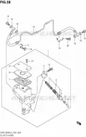 CLUTCH HOSE voor Suzuki HAYABUSA 1300 2014