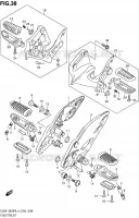 FOOTREST voor Suzuki HAYABUSA 1300 2014