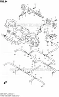 GASKLEPHUIS voor Suzuki HAYABUSA 1300 2014