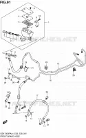 FRONT REMSLANG (GSX1300RAL4 E28) voor Suzuki HAYABUSA 1300 2014