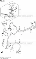 FRONT REMSLANG (GSX1300RAL4 E33) voor Suzuki HAYABUSA 1300 2014