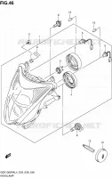 KOPLAMP (GSX1300RAL4 E28) voor Suzuki HAYABUSA 1300 2014