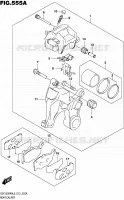 REAR CALIPER voor Suzuki HAYABUSA 1300 2015