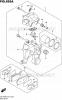 REAR CALIPER voor Suzuki HAYABUSA 1300 2016