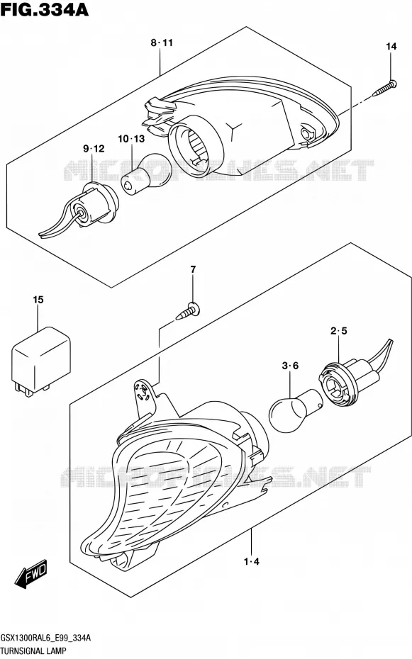 INDICATOREN Suzuki MOTO 1300 HAYABUSA 2016  GSX1300RA L6 (E99)
