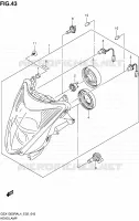 KOPLAMP (GSX1300RAL4 E02) voor Suzuki HAYABUSA 1300 2015