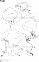 SEAT voor Suzuki HAYABUSA 1300 2015