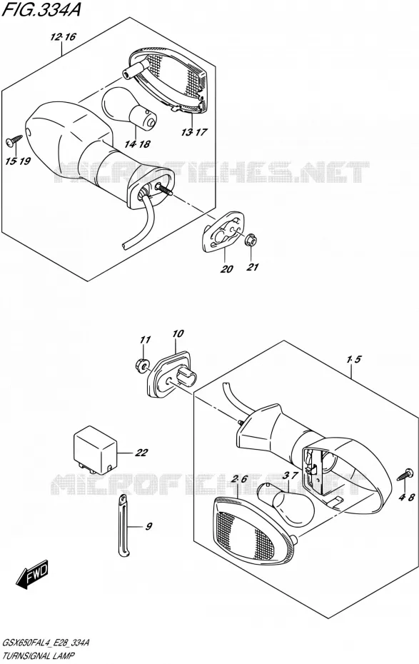 INDICATOREN Suzuki MOTO 650 GSX-F 2014  GSX650FA L4