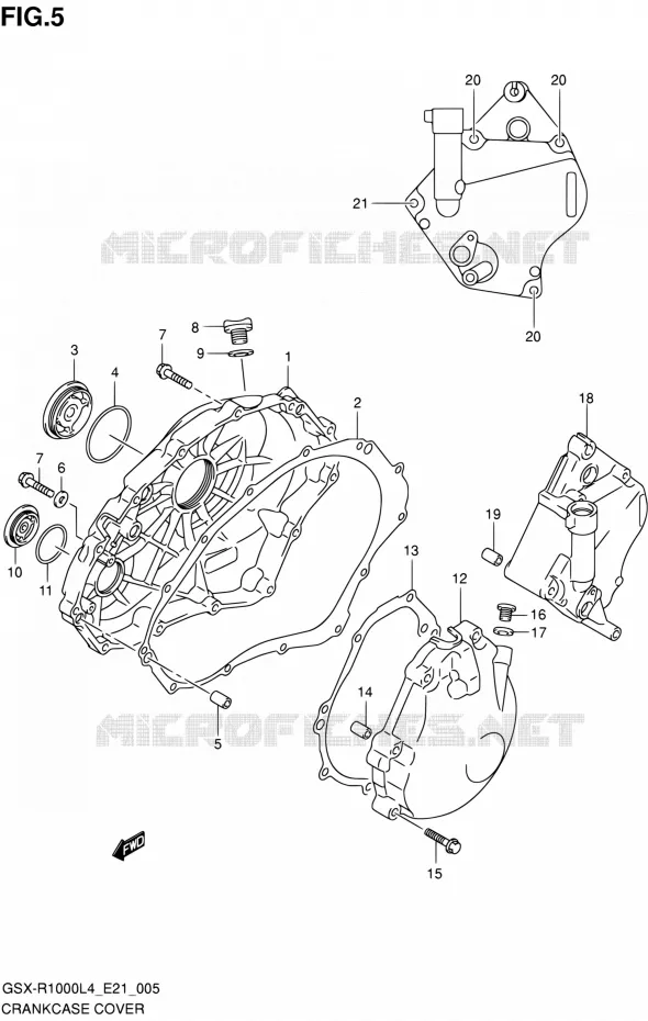 CASING Suzuki MOTO 1000 GSX-R 2015  GSX-R1000 L4 (E21)