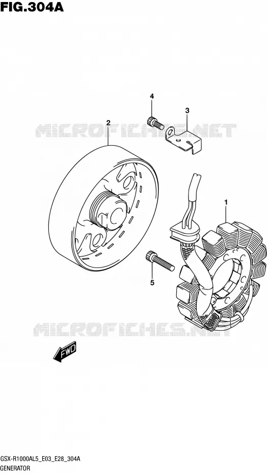 ALTERNATOR Suzuki MOTO 1000 GSX-R 2015  GSX-R1000A L5 (E03,E28,E33)