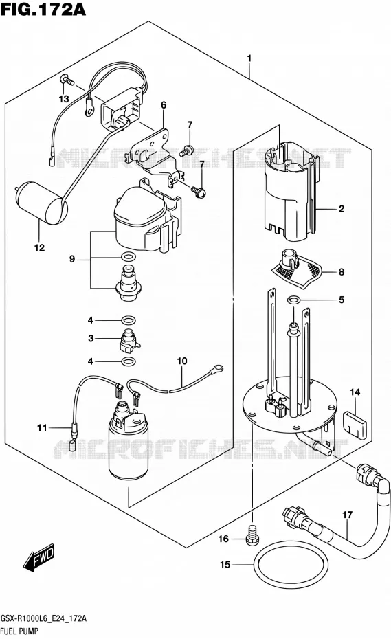 BENZINE POMP Suzuki MOTO 1000 GSX-R 2016  GSX-R1000A L6 (E24)