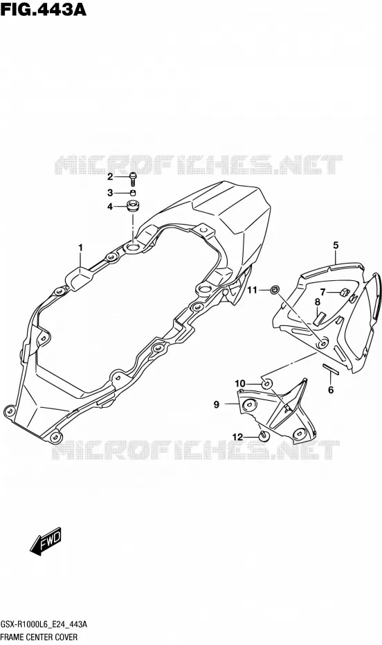 CENTRAL KUIP Suzuki MOTO 1000 GSX-R 2016  GSX-R1000A L6 (E24)