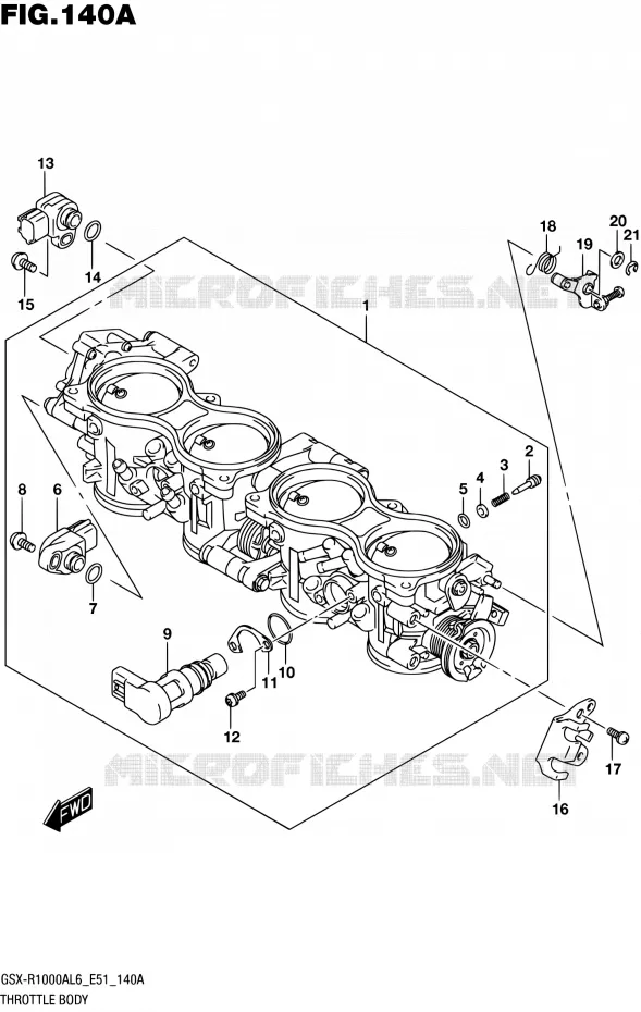 GASKLEPHUIS Suzuki MOTO 1000 GSX-R 2016  GSX-R1000A L6 (E51)