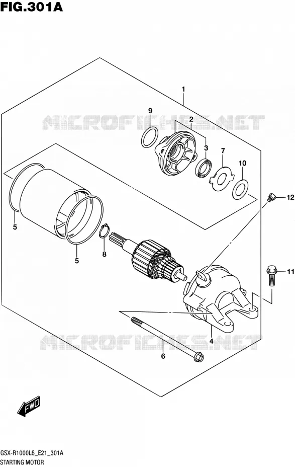 STARTMOTOR Suzuki MOTO 1000 GSX-R 2016  GSX-R1000UF L6 (E21)