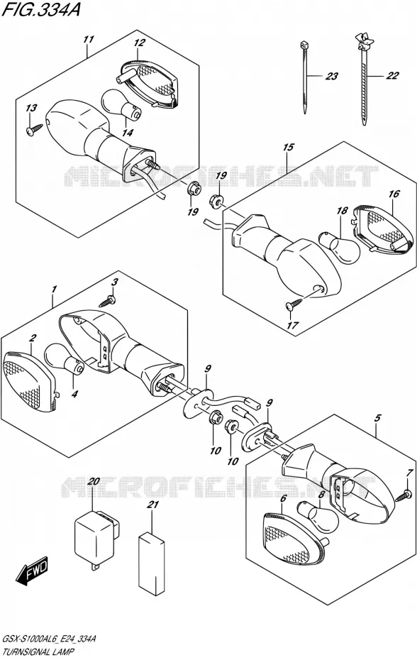 INDICATOREN Suzuki MOTO 1000 GSX-S 2016  GSX-S1000A L6 (E24)