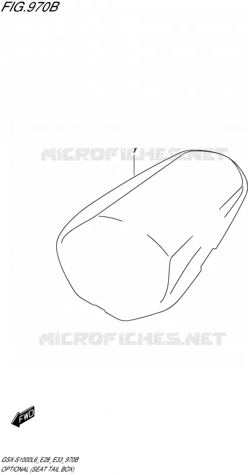 OPTIES (SEAT TAIL BOX) Suzuki MOTO 1000 GSX-S 2016  GSX-S1000A L6 (E28 E33)