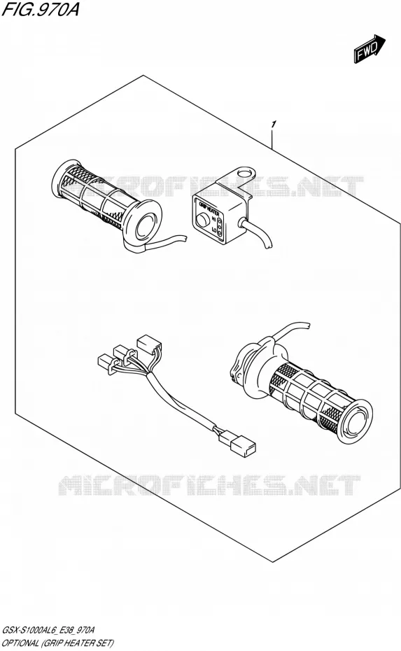 OPTIES (GRIP HEATER SET) Suzuki MOTO 1000 GSX-S 2016  GSX-S1000A L6 (E38)