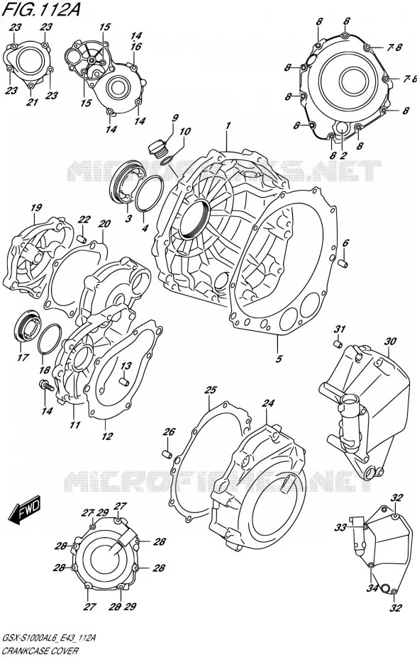 CASING Suzuki MOTO 1000 GSX-S 2016  GSX-S1000A L6 (E43)