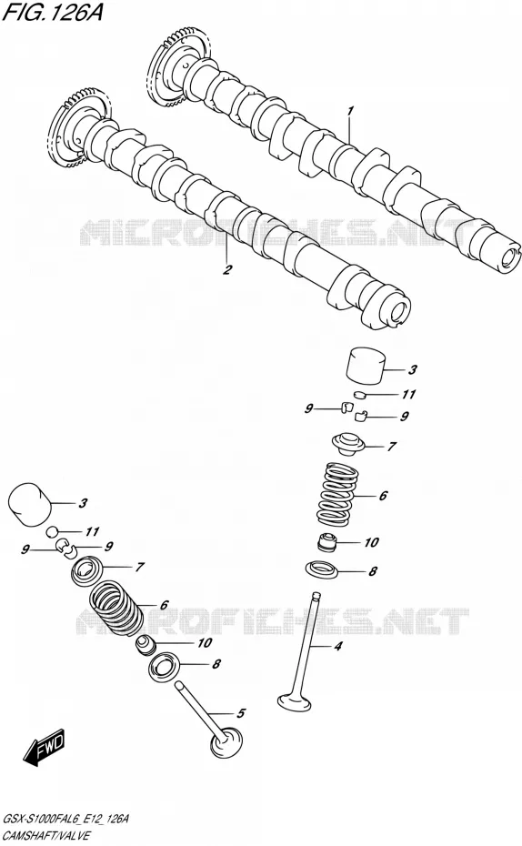NOKKENAS - VALVES Suzuki MOTO 1000 GSX-S 2016  GSX-S1000FA L6 (E12)