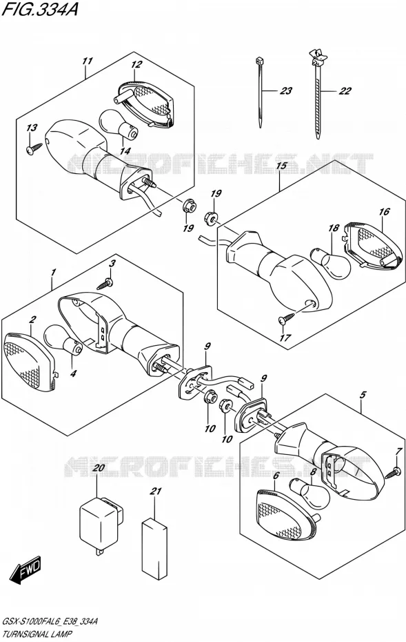 INDICATOREN Suzuki MOTO 1000 GSX-S 2016  GSX-S1000FA L6 (E38)