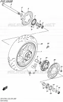 ACHTERWIEL (GSX S750AL5 E28) voor Suzuki GSX-S 750 2015