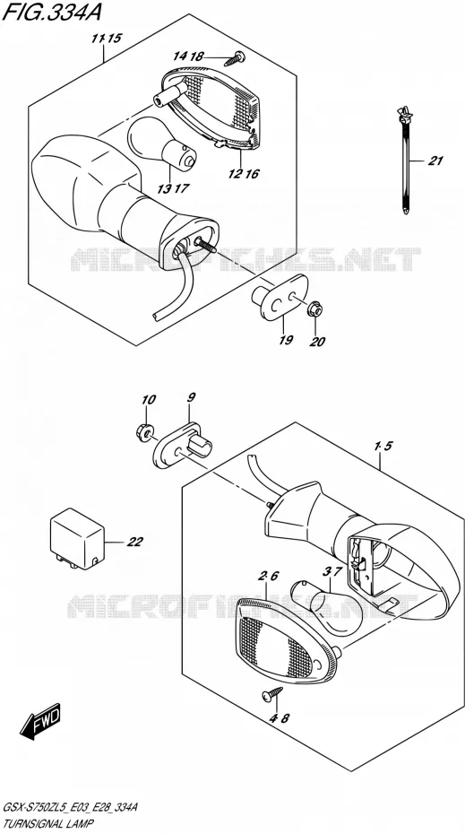 INDICATOREN Suzuki MOTO 750 GSX-S 2015  GSX-S750Z L5/GSX-S750ZA L5 (E03,E28)