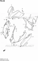 HEADLIGHT BOWL voor Suzuki INAZUMA 250 2014