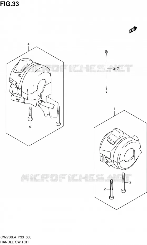 SCHAKELAARS Suzuki MOTO 250 INAZUMA 2014  GW250 L4 (P33)