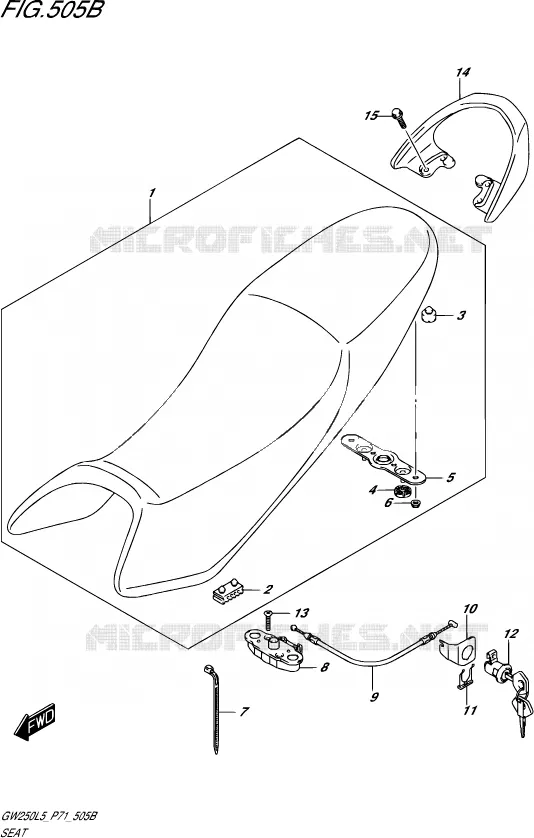 VOORWIEL Suzuki MOTO 250 INAZUMA 2015  GW250 L5 (P71)