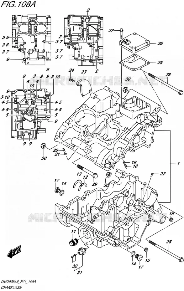 CASING Suzuki MOTO 250 INAZUMA 2015  GW250S L5 (P71)
