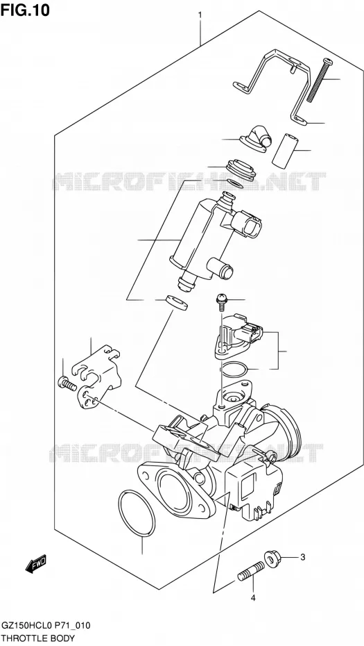 GASKLEPHUIS Suzuki MOTO 150 GZ 2010  GZ150HC L0 (P71)