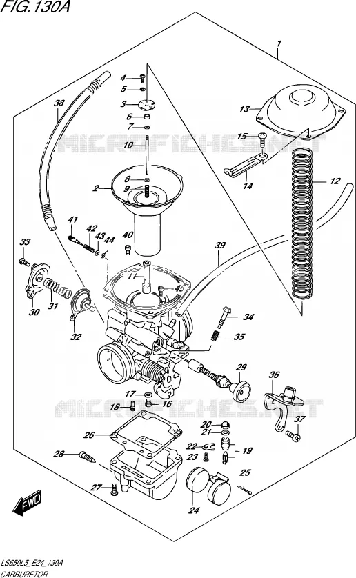 GELUIDDEMPER Suzuki MOTO 650 SAVAGE 2015  LS650 L5 (E24)