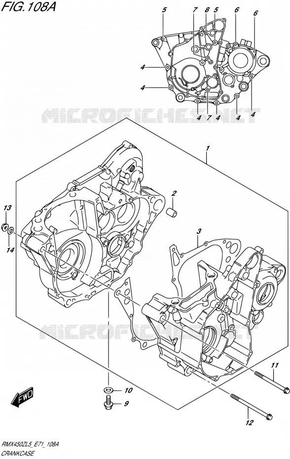 CASING Suzuki MOTO 450 RMX 2015  RMX450Z L5 (E71)