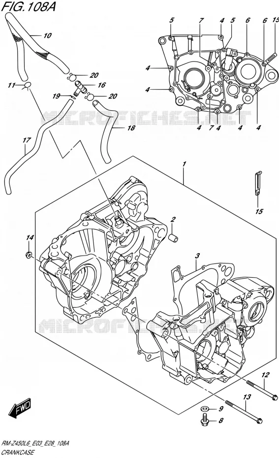CASING Suzuki MOTO 450 RM-Z 2016  RM-Z450 L6 (E03,E28)