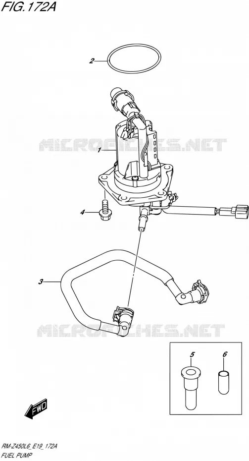 BENZINE POMP Suzuki MOTO 450 RM-Z 2015  RM-Z450 L6 (E19)