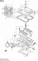 ACHTER CILINDERKOP voor Suzuki GLADIUS 650 2013