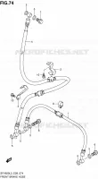 FRONT REMSLANG (SFV650L3 E28) voor Suzuki GLADIUS 650 2013