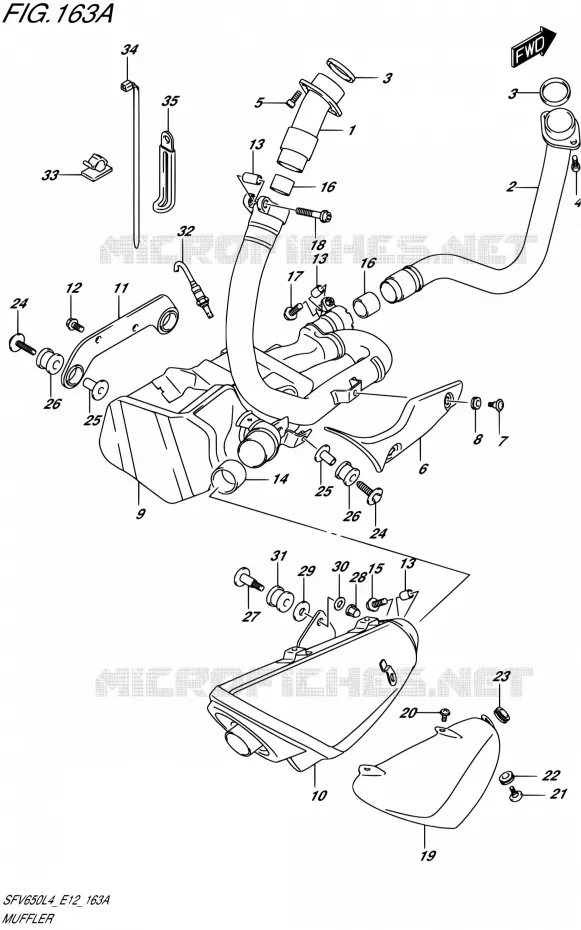 GELUIDDEMPER Suzuki MOTO 650 GLADIUS 2014  SFV650 L4 (E12)