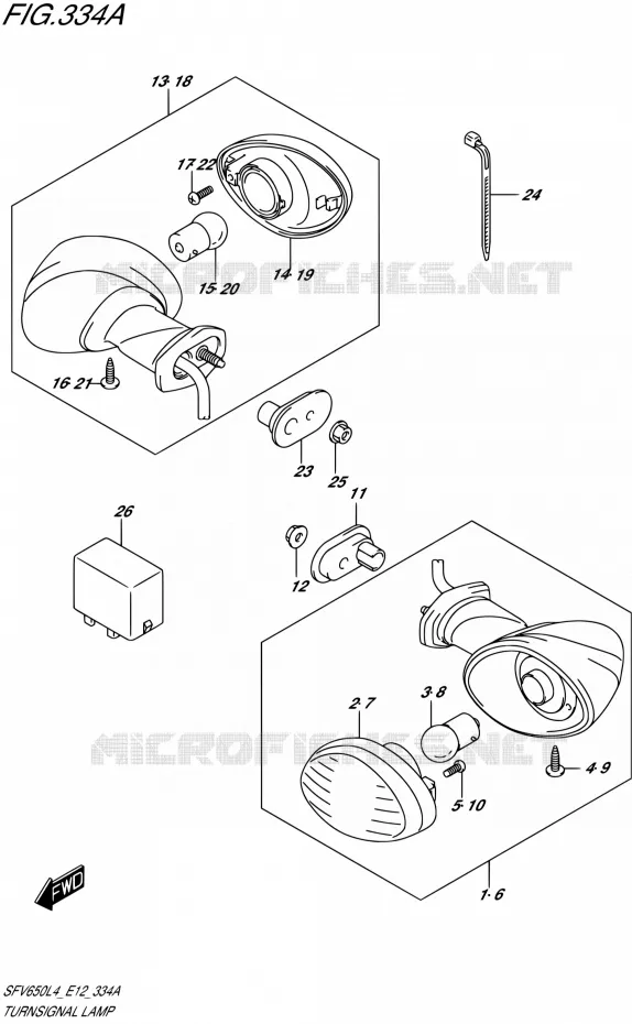 INDICATOREN Suzuki MOTO 650 GLADIUS 2014  SFV650 L4 (E12)