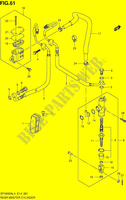 ACHTER HOOFDREMCILINDER voor Suzuki GLADIUS 650 2014