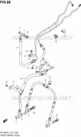 FRONT REMSLANG (SFV650UAL4 E21) voor Suzuki GLADIUS 650 2014