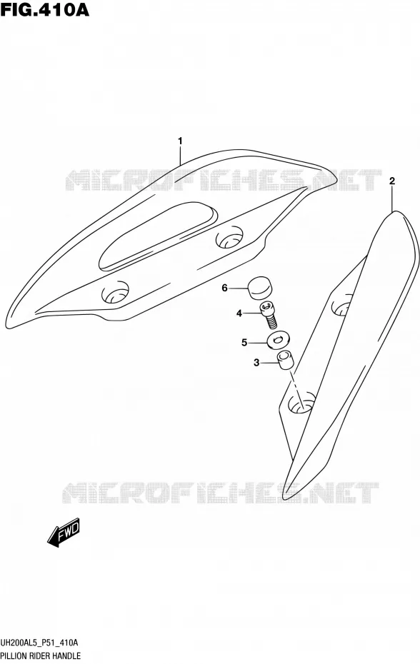 BACKREST Suzuki SCOOTER 200 BURGMAN 2015  UH200A L5 (P51)