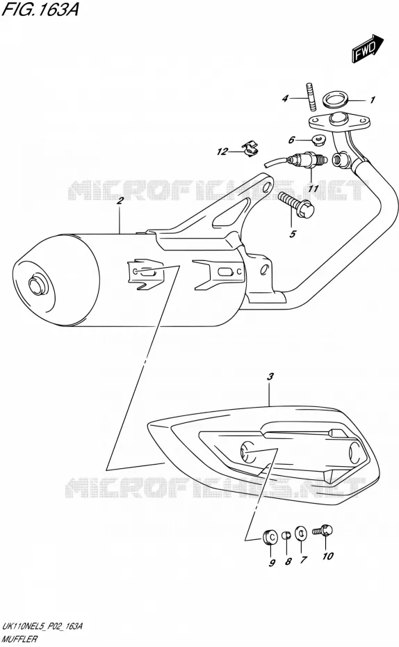 GELUIDDEMPER Suzuki SCOOTER 110 ADDRESS 2015  UK110NE L5 (P02)