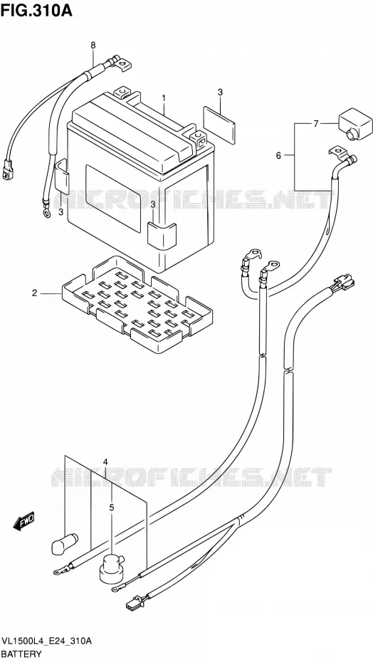 ACCU Suzuki MOTO 1500 INTRUDER 2014  VL1500 L4/VL1500B L4 (E24)